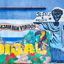 Rio De Janeiro Mural Favela Vidigal