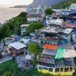 Rio De Janeiro Favela Vidigal Aerial View